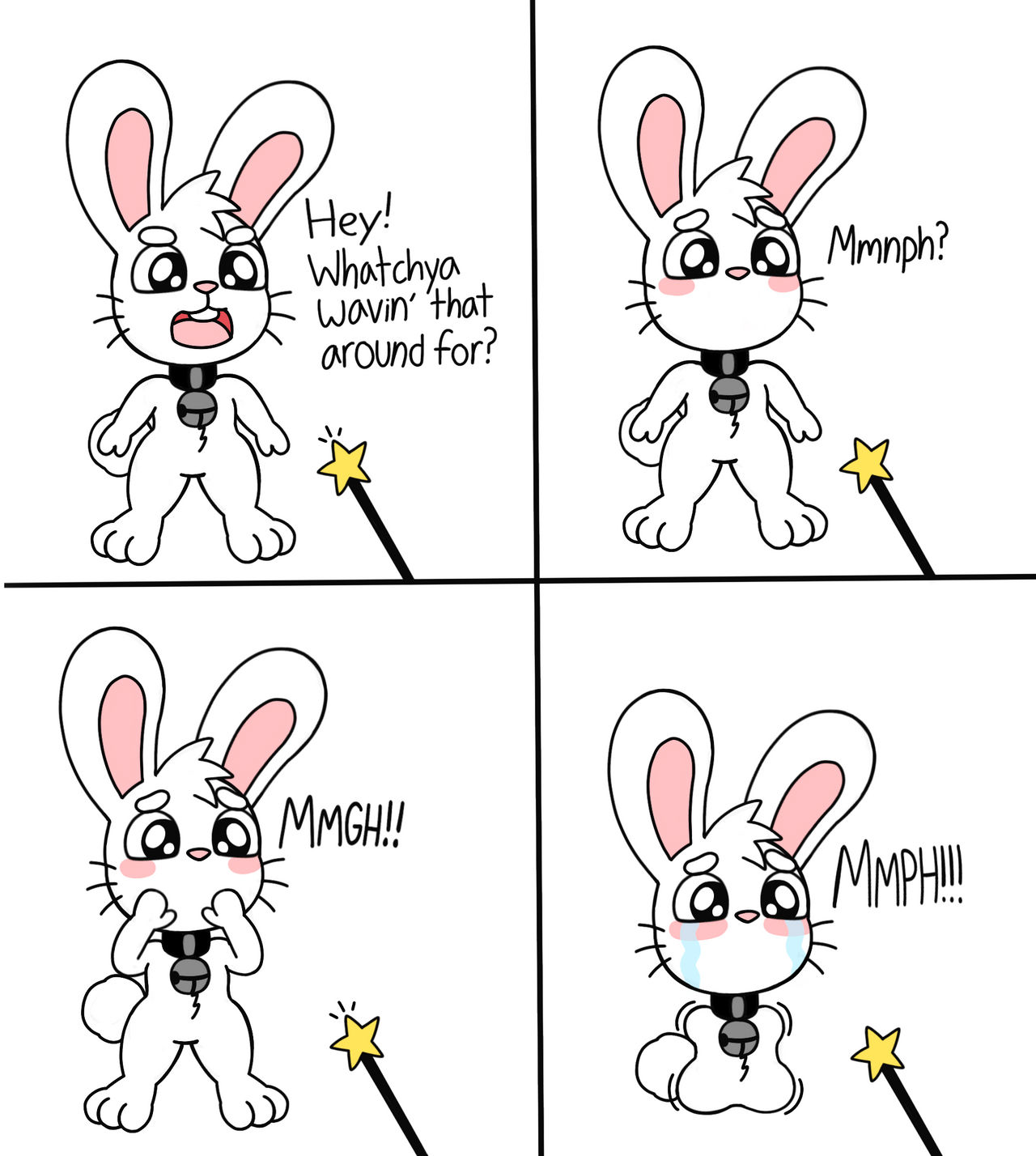evil wizard tortures a rabbit by FizzleTheFerret on DeviantArt