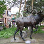 Elk Sculpture Stock