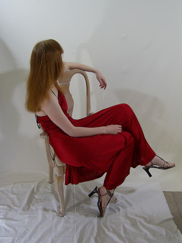 Long Red Dress 3
