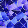 Mosaic Texture in Blue Glass