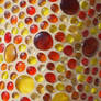 Mosaic of Orange Glass Globs