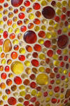 Mosaic of Orange Glass Globs