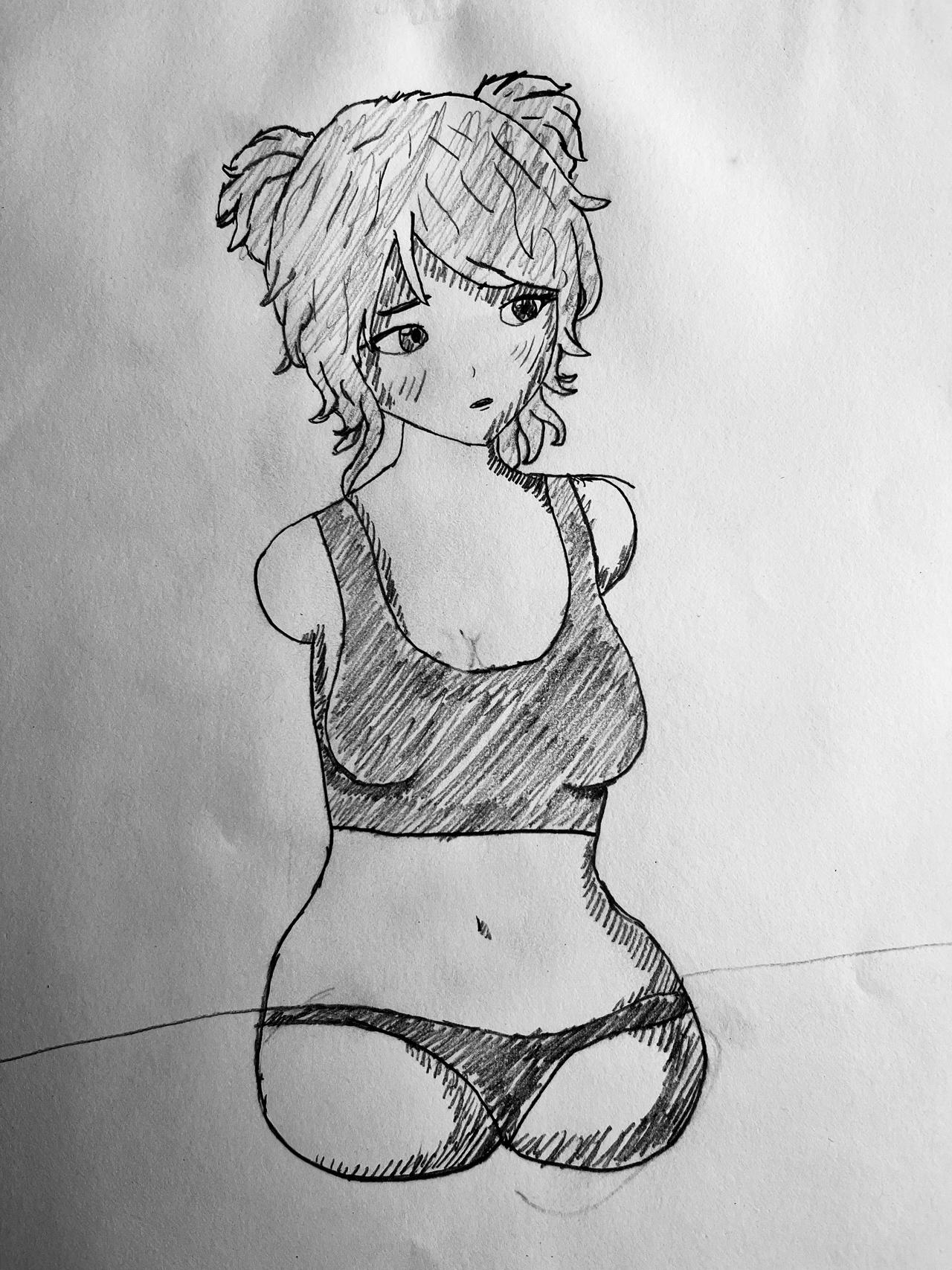 Limbless girl sketch by EmLiterature on DeviantArt