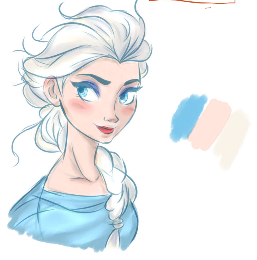 Frozen: Elsa Coloring by Xeniian on DeviantArt