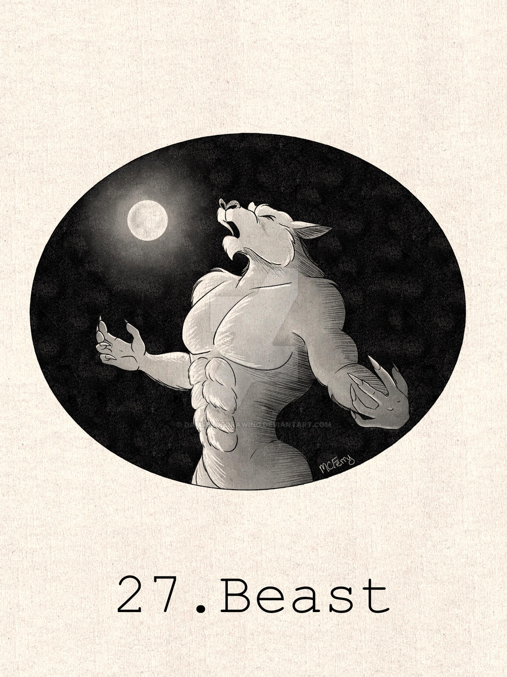 C] Inktober Day 27 - Beast by Harald_Horfager -- Fur Affinity [dot] net