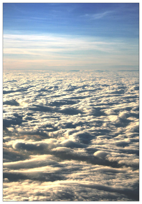 white fluffy clouds