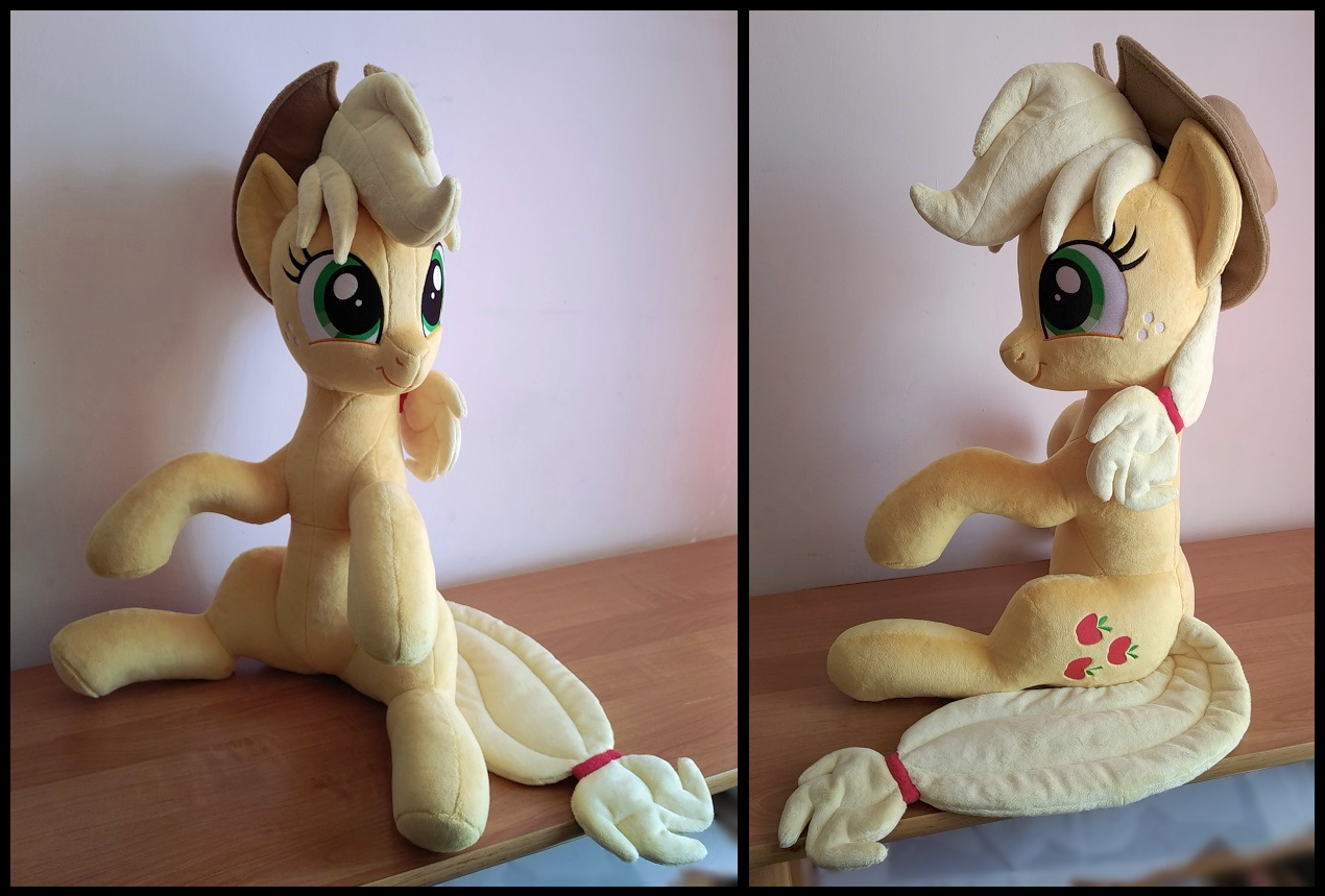 Applejack Hugging Pony Plush by LittleFairysWonders on DeviantArt