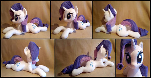 Rarity Laying Pony Plush