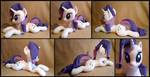 Rarity Laying Pony Plush by LittleFairysWonders