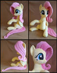 Fluttershy Hugging Pony Plush by LittleFairysWonders