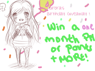 Aurora's Birthday PM/POINTS Giveaway ! by PastelLights