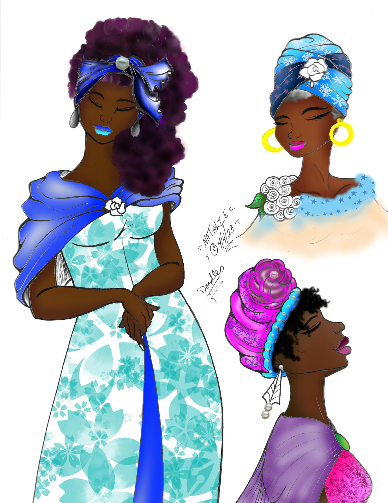 Womens Hair Doodles by dracodawnstar on DeviantArt