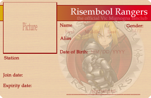 Risembool Rangers ID Card by KariLavern on DeviantArt