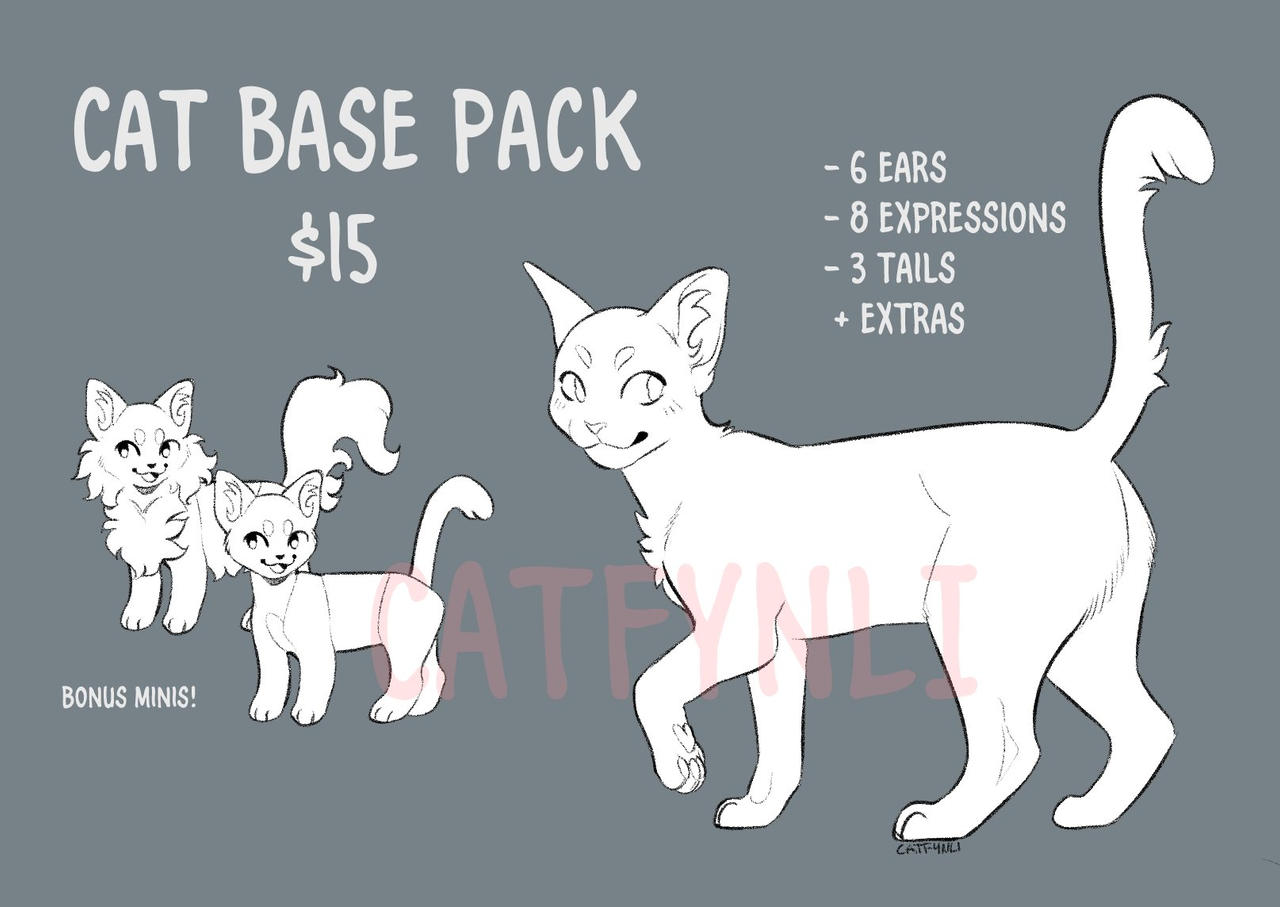 P2U - Cat base pack by felinequine on DeviantArt