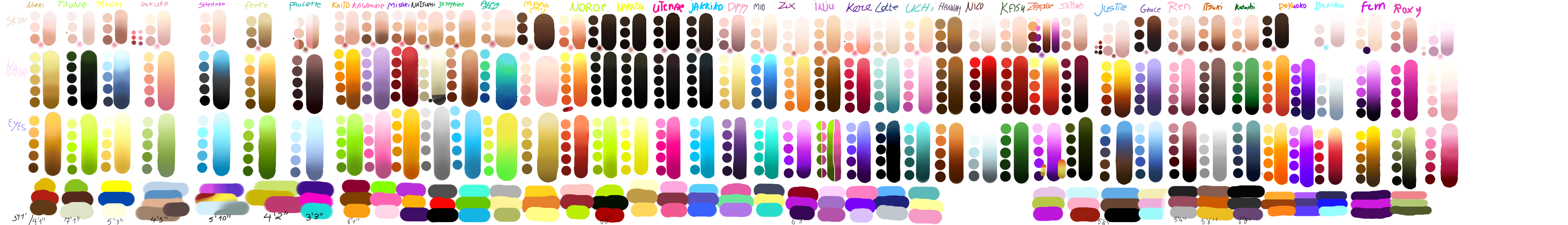 Random Color Oc Base Oc Colors by kerenitychan on DeviantArt
