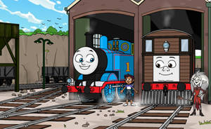 Thomas, Luz, Toby and Eda at the quarry