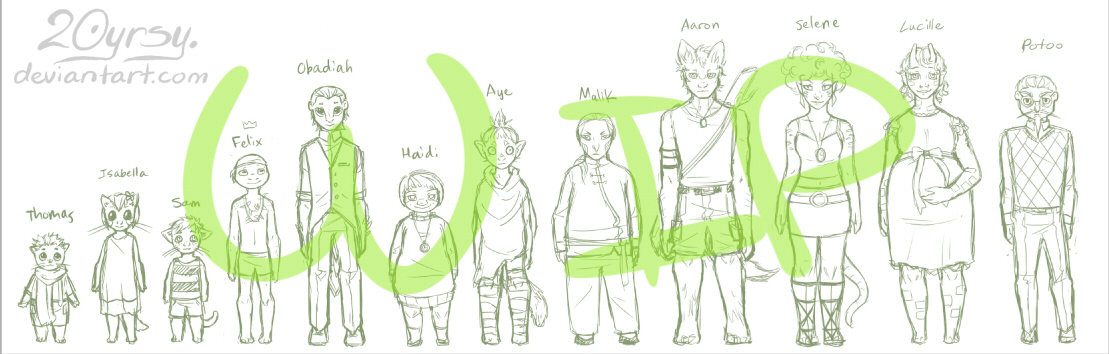 Deviantart Character Chart Character chart WIP by 20yrsy on DeviantArt