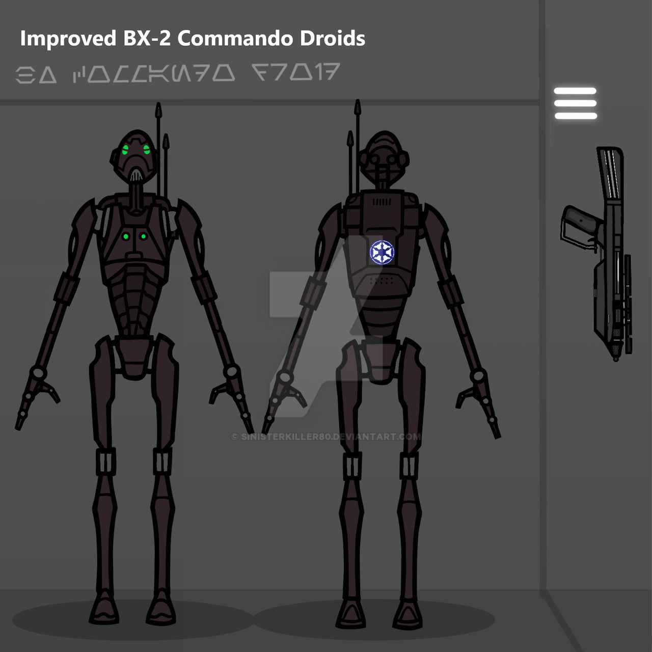 Comando Rod Improved-BX-2-Commando-Droid by sinisterkiller80 on DeviantArt