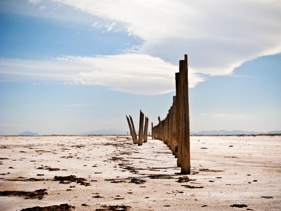 Abandoned Dock --salt flats