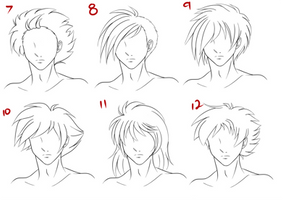 anime male hair styles by totamikun on DeviantArt