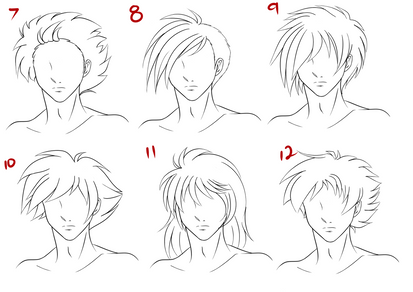 Personal Anime Male Hair Reference by Kyomi9980 on DeviantArt