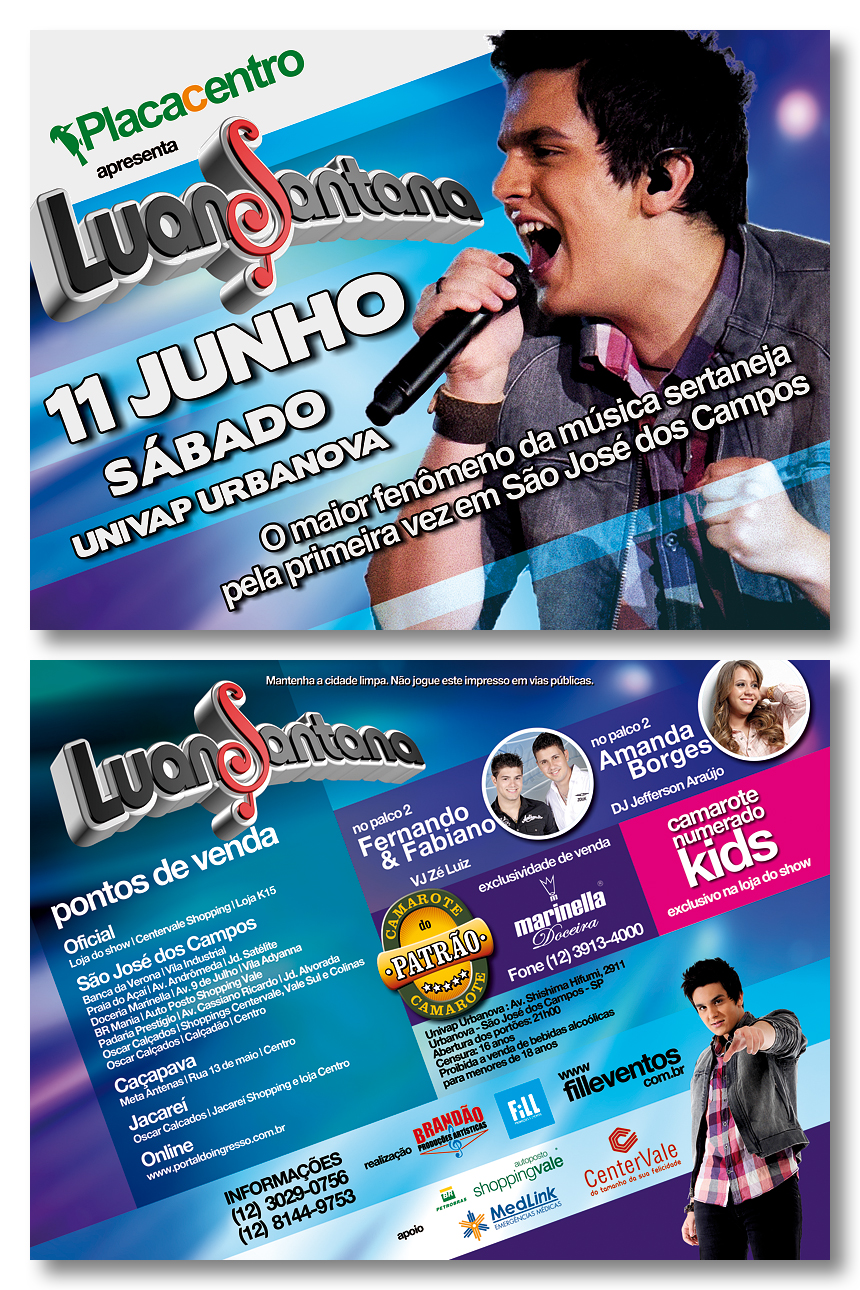 Luan Santana Show Flyer