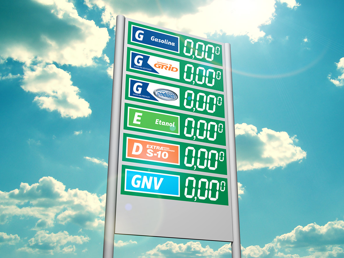 Shopping Vale Fuel Price Totem