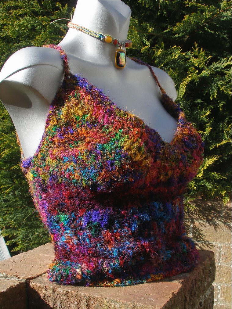 Sari Silk halter top