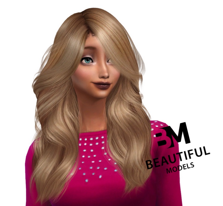 The Sims Resource Wings To0823 Fluffy Curly Hair By Grandsceau On