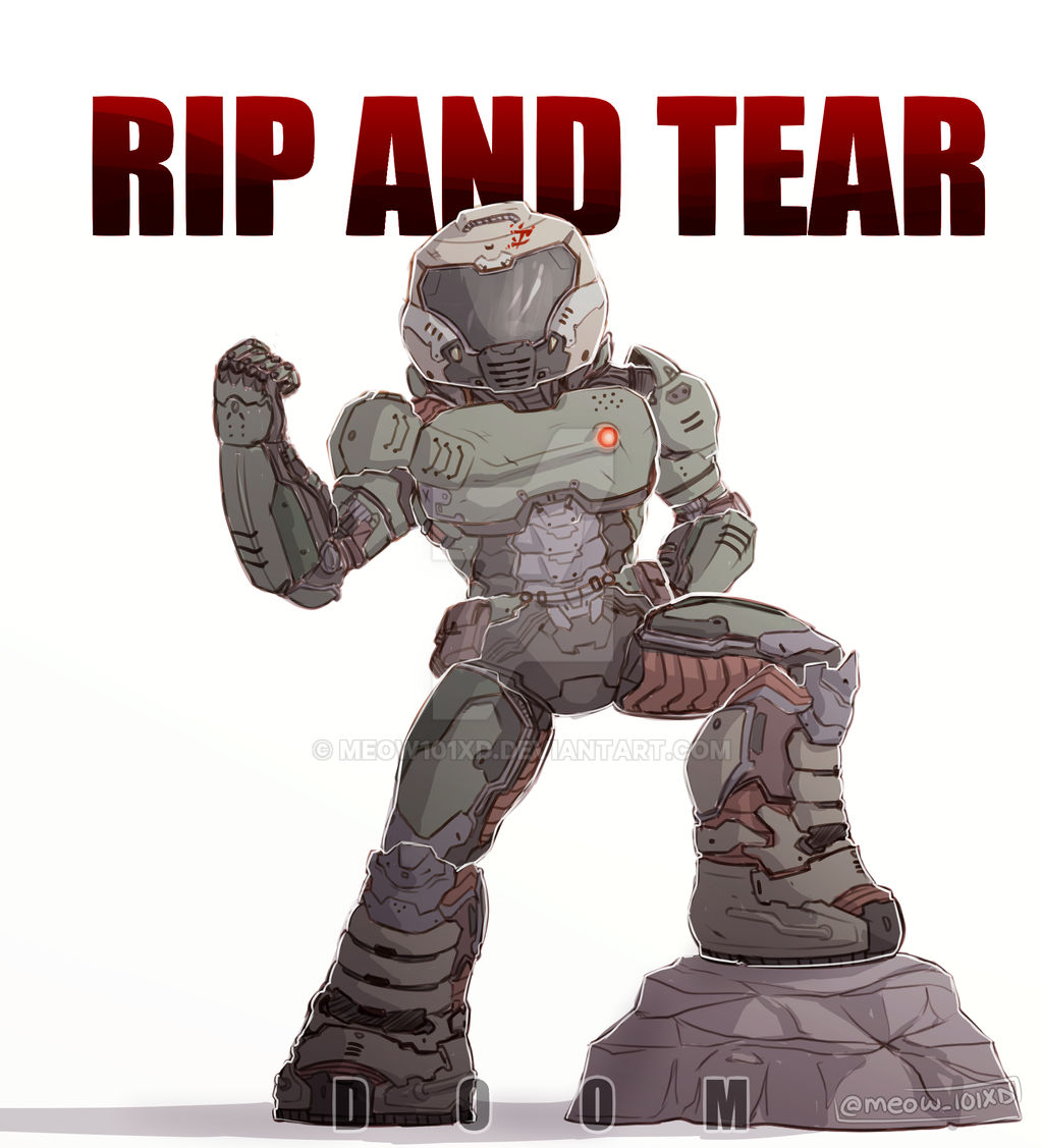 Doom Ripping Reeds Head DOOM: RIP and TEAR by Meow101XD on DeviantArt