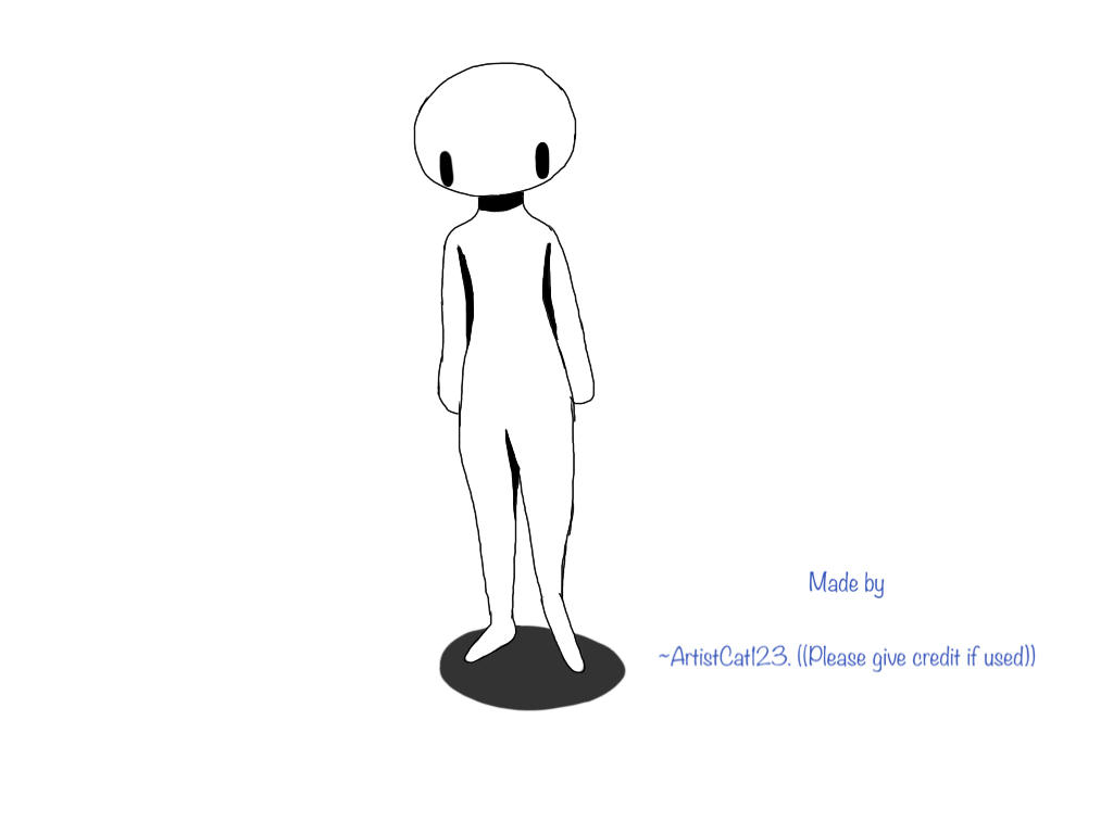 ~Human Base #1~ by ArtistCat123 on DeviantArt
