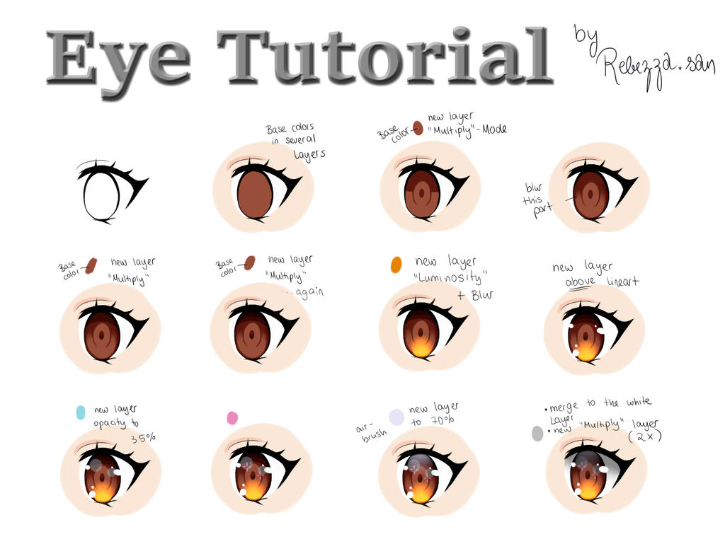 Eye Tutorial by rebezza by Rebezza on DeviantArt