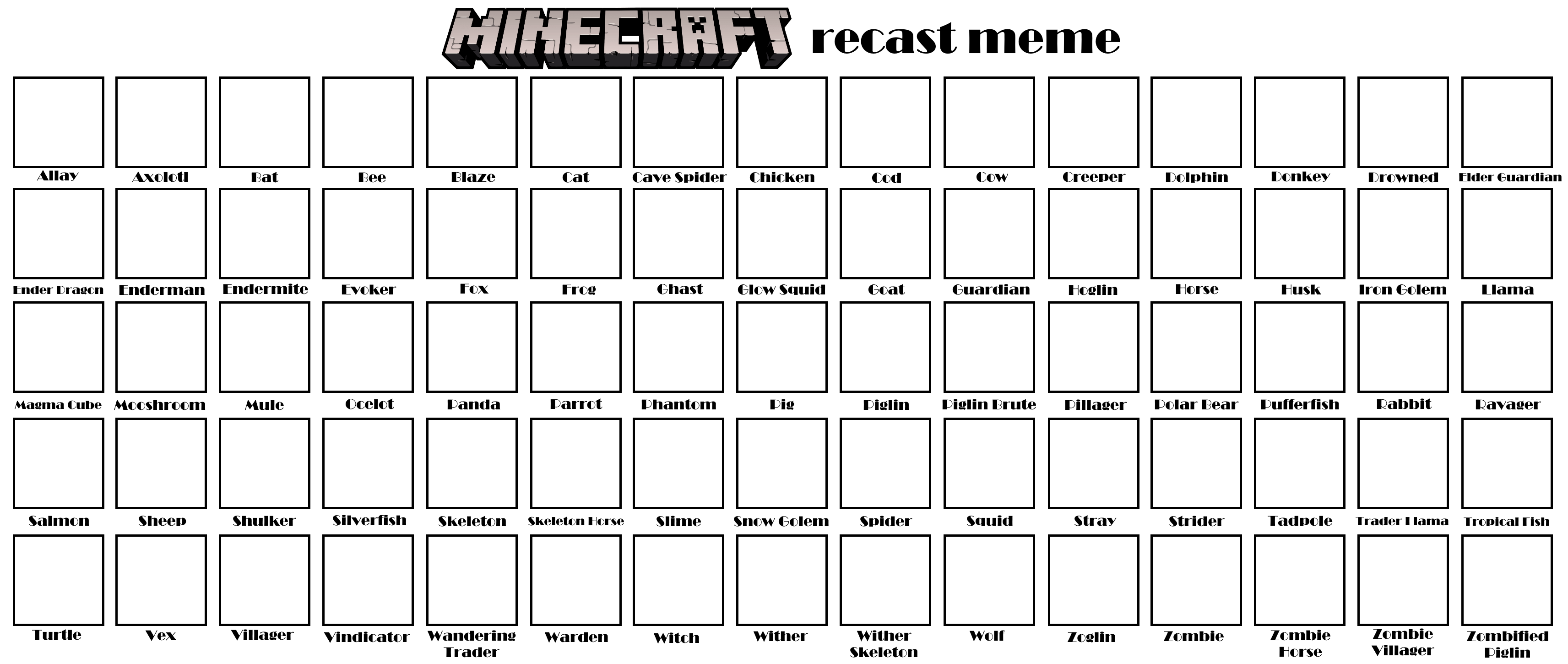 Recast Deviantart Base Minecraft Recast Meme base by MCAboyan on DeviantArt
