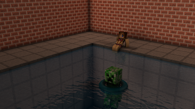 Minecraft - Last to leave the pool