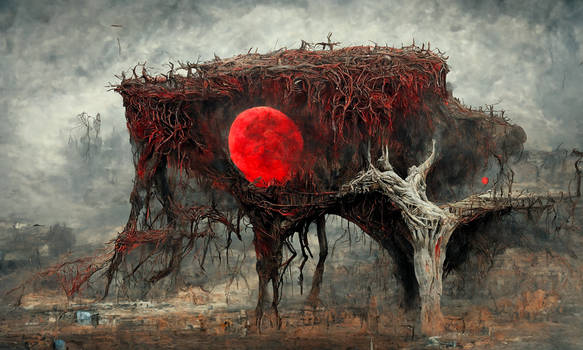 Disco Diffusion - Beksinski Tree