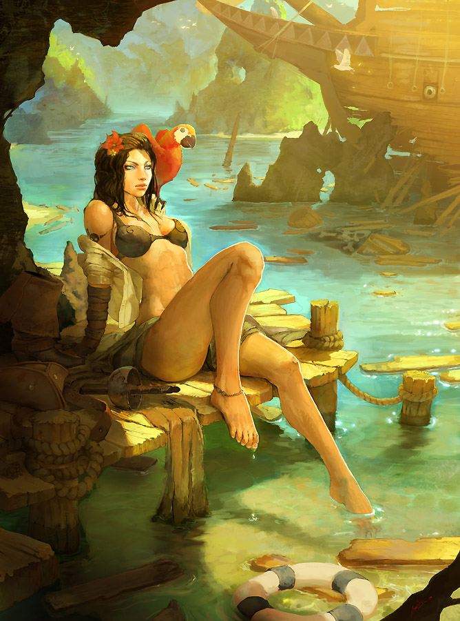 -The Shipwreck- by MarcBrunet
