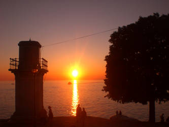 Sunset lighthouse