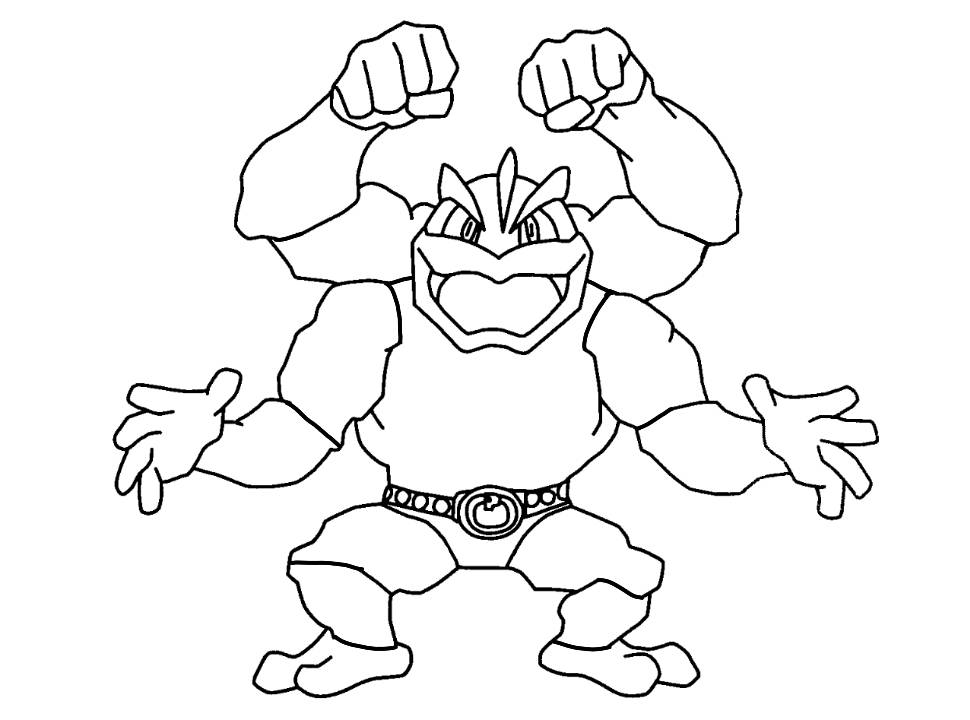Pokemon Machamp Robot Line Art by GryphonWorldwide on DeviantArt