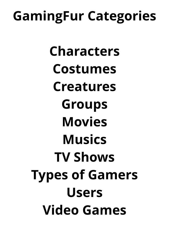 Gaming Style Classification GamingFur 10 Categories by GryphonWorldwide on DeviantArt