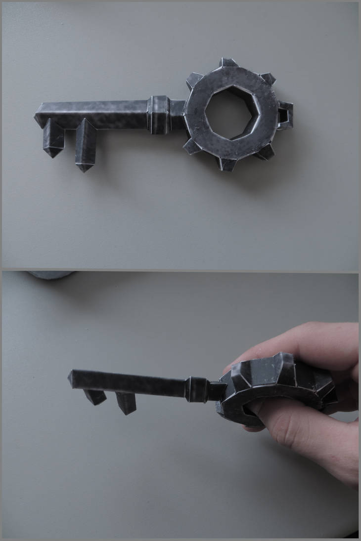 Free Papercraft Key The Legend of Zelda (TP): Small Key - Papercraft by Meraknar on DeviantArt