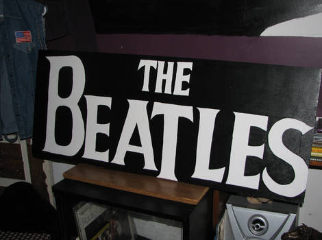 Beatles Logo Sign