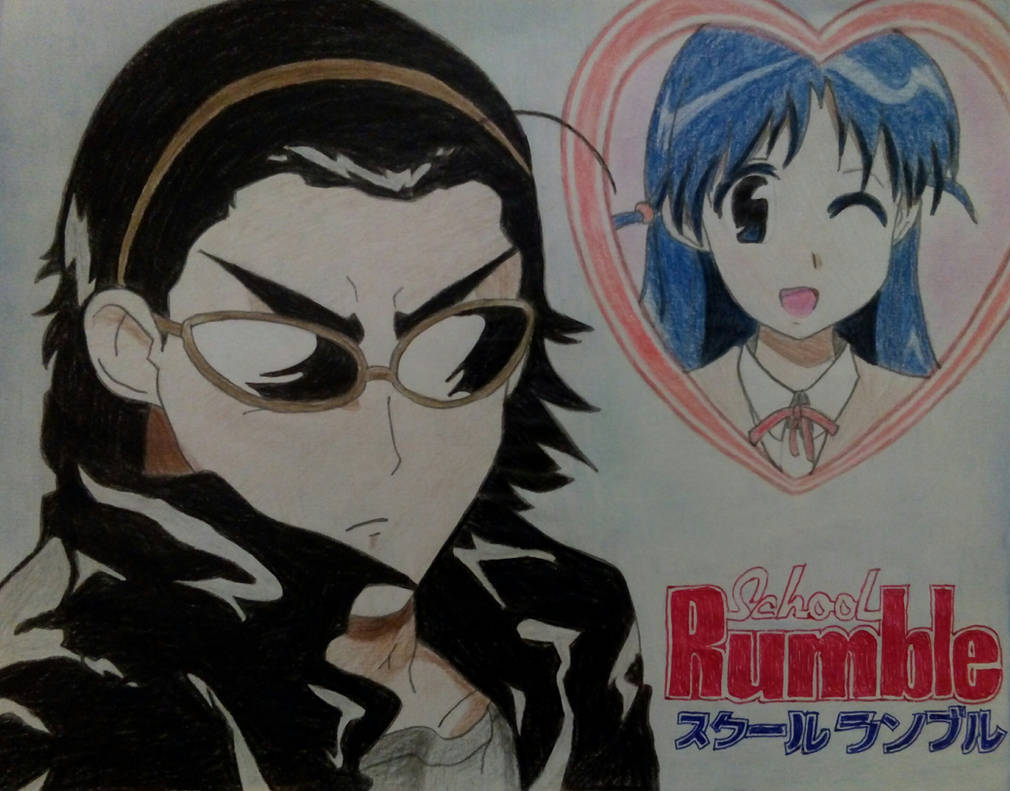 Draw School Rumble Harima y Tenma by 12DannaGM on DeviantArt