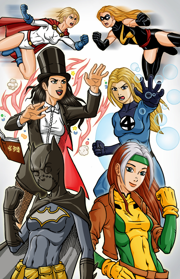 Women of DC and Marvel