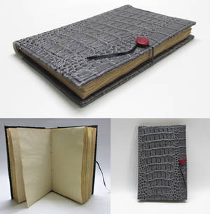 Grey Dragon Leather Journal/Sketchbook