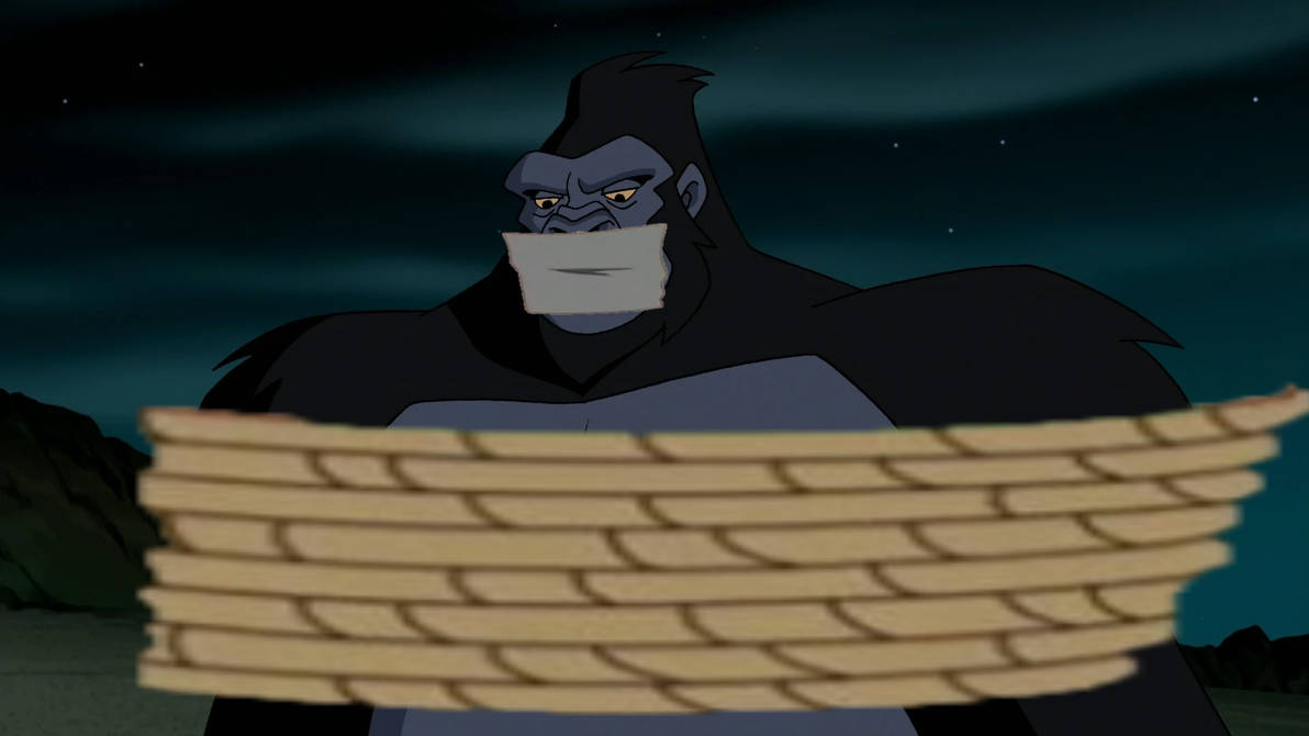 Grodd tied by Guysgagged on DeviantArt