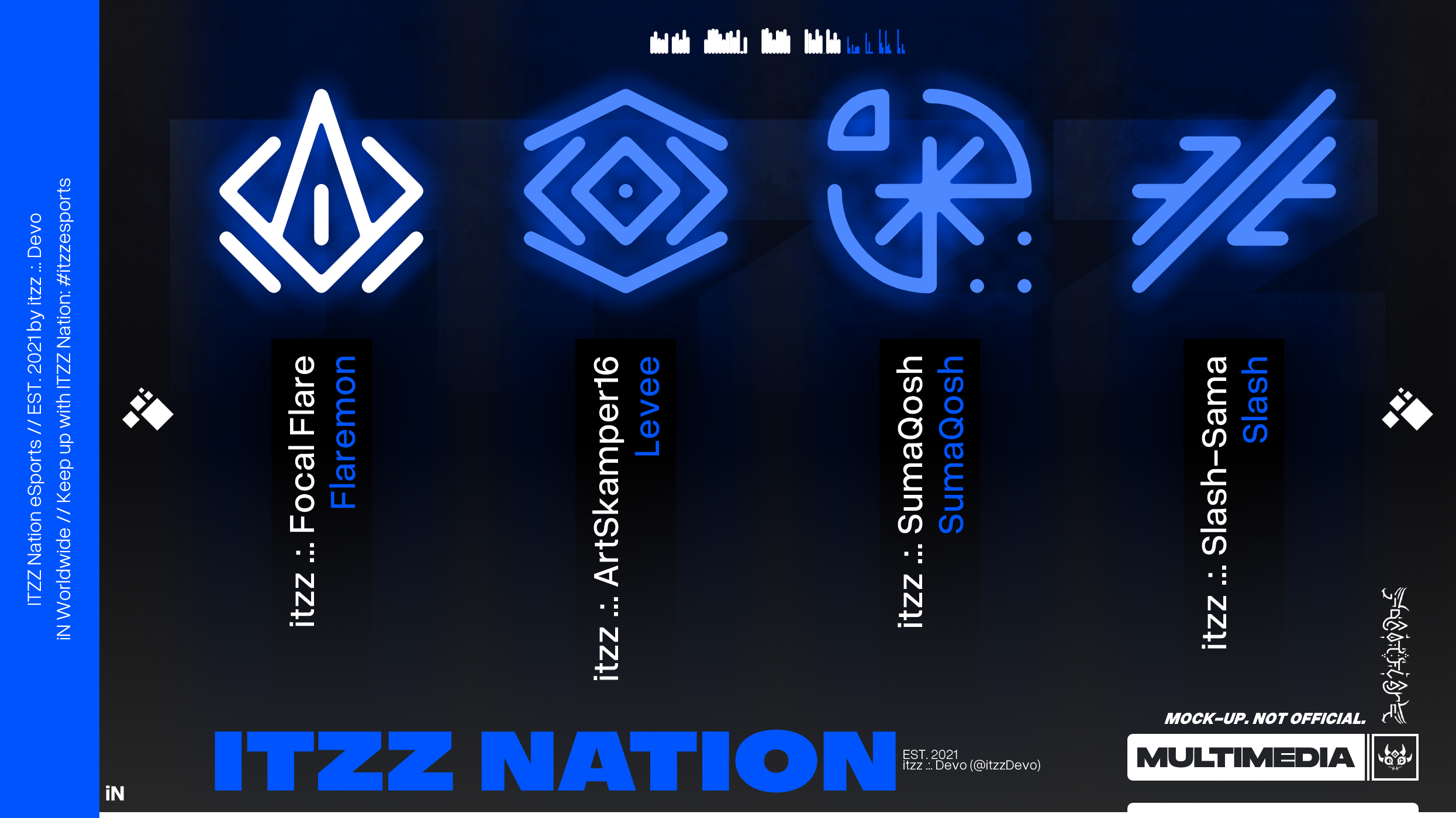 ITZZ Nation eSports Poster Mock-up