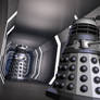 Daleks in a corridor
