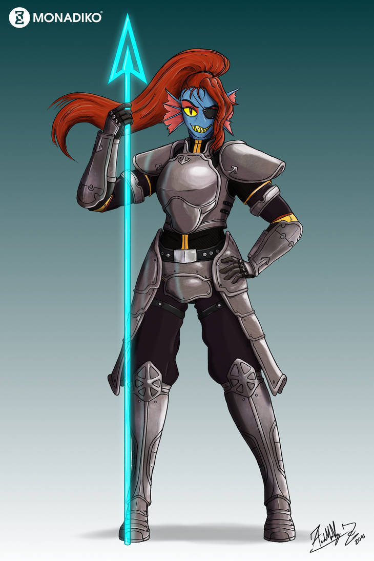 Undyne In Armor UNDYNE - Spear of Justice by AndresMONADIKO on DeviantArt