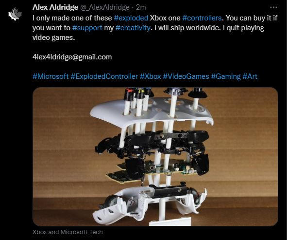 Exploded Xbox Controller by 4lex4ldridge on DeviantArt