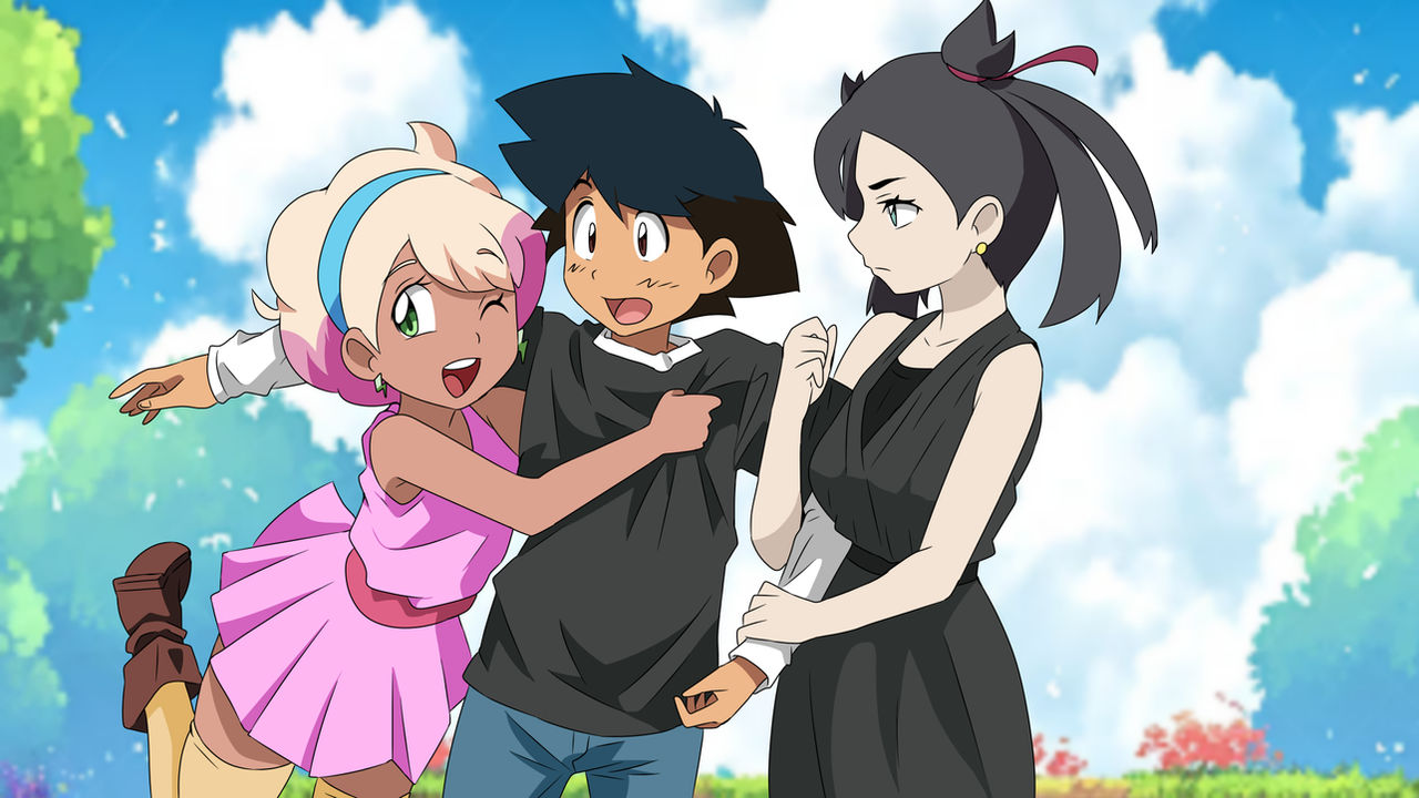 Ash x Peonia and Marnie